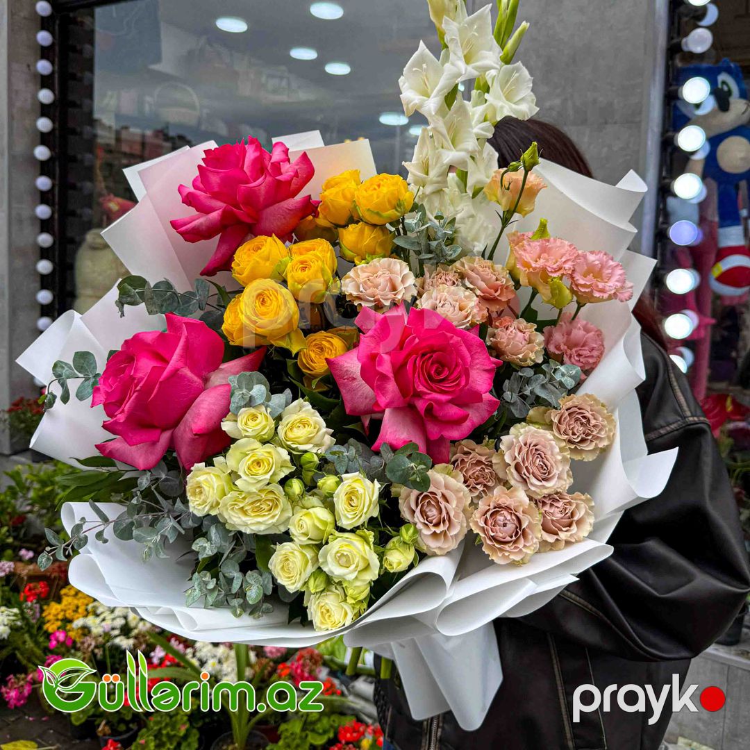 Gül Buketi (Qızılgüllər, qladiolus) — Bitkilər, Bakı (2)