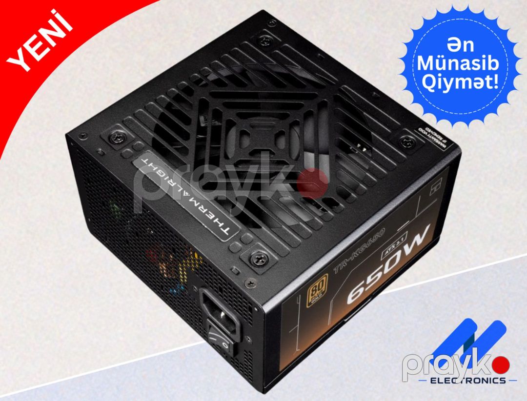 Qida bloku thermalrıght TR-KG650 80+ gold 650W — Kompüterlər və noutbuklar, Bakı (2)