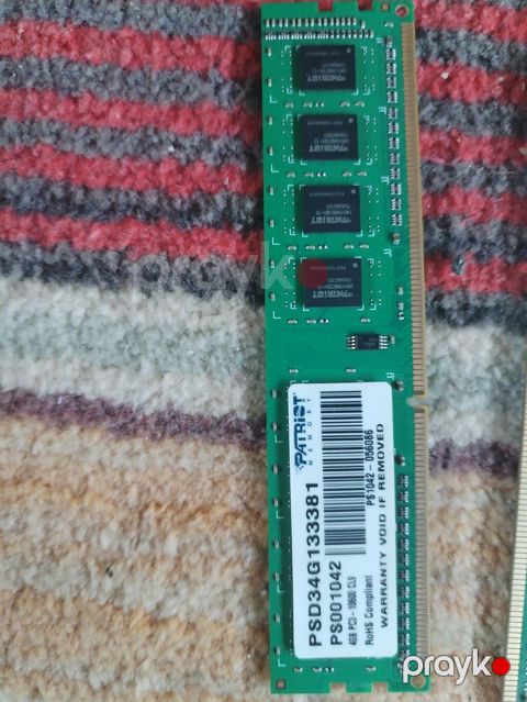 Patriot Memory DDR3 RAM moduLU Model: PSD34G133381 Tutum: 4 GB Növ — Gəncə