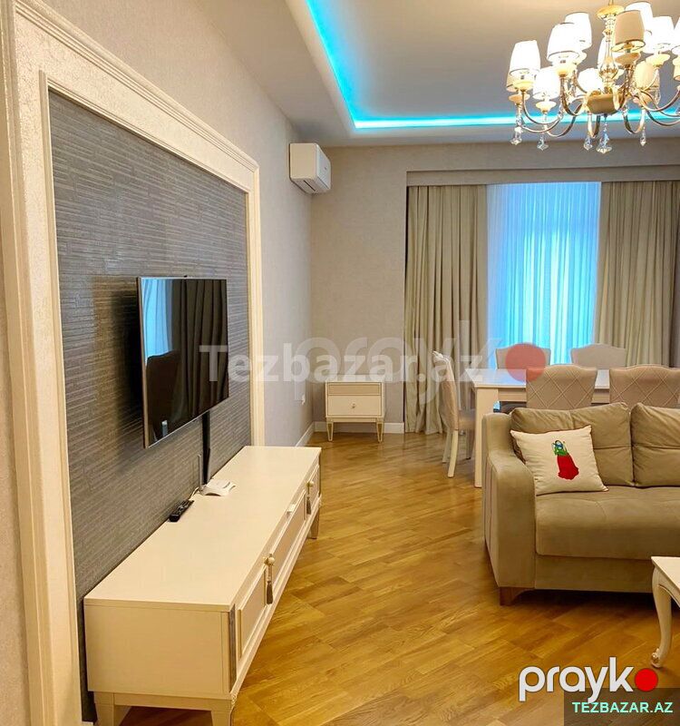 Grand həyət 2 otaqli kirayə mənzil — Ev, villa, Bakı (2)