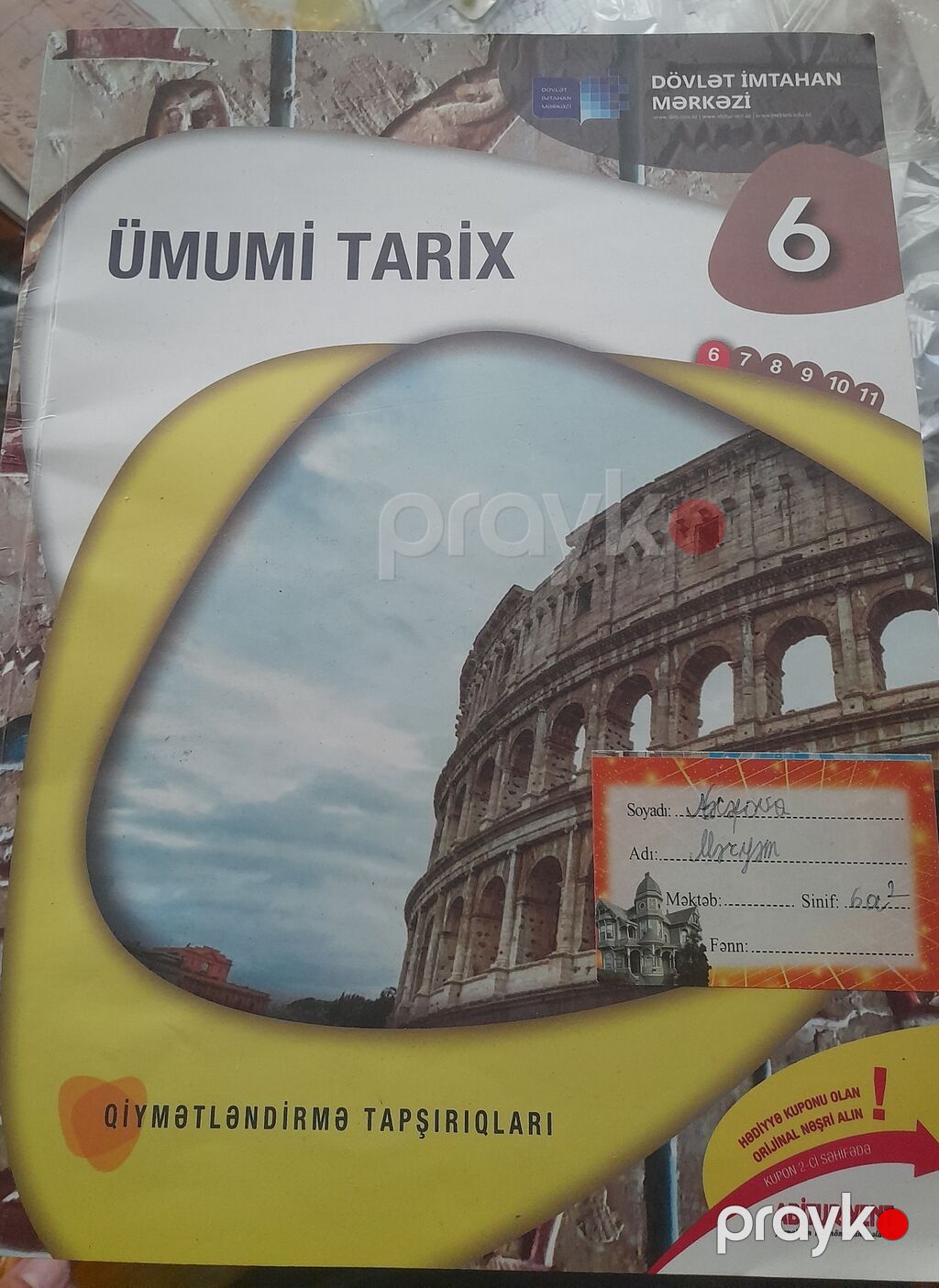Ümumi Tarix 11-ci sinif, 2017 il, Pulsuz çatdırılma — Kitablar, Masazır (3)