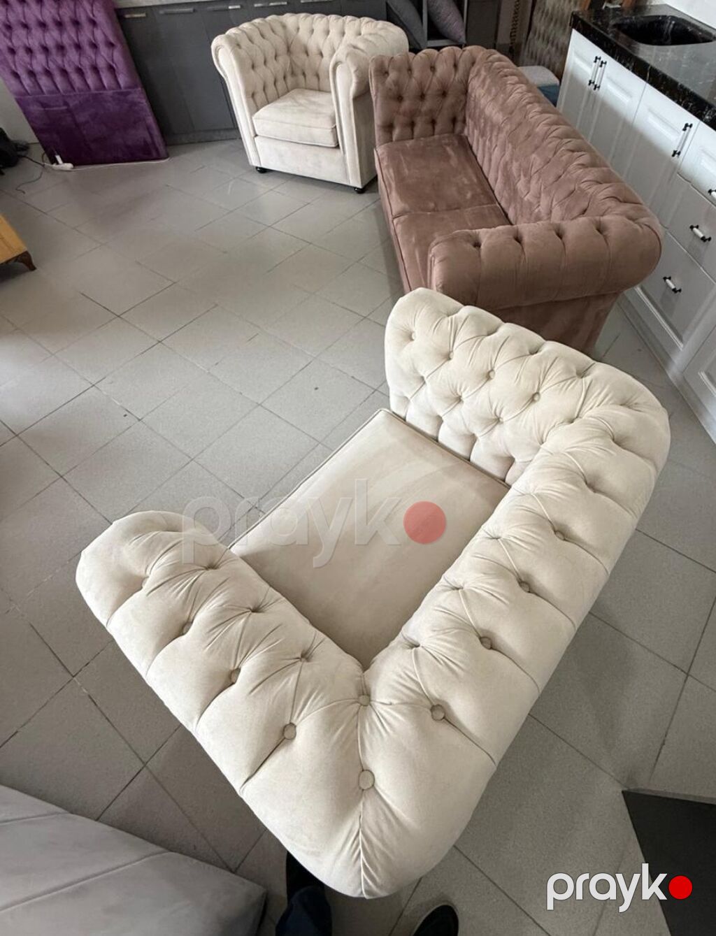 Yeni,çox keyfiyyətli və möhkəm Çester divan-kreslo dəsti — Yumşaq mobilya dəstləri, Bakı (8)