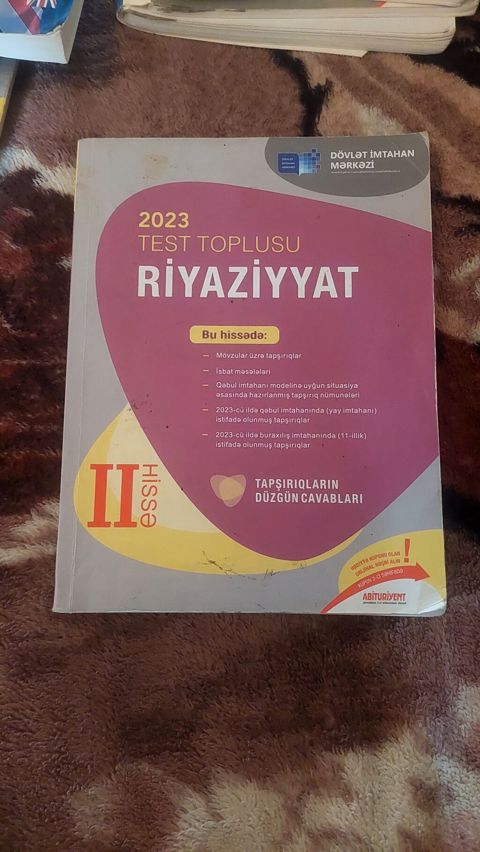 Riyaziyyat 11-ci sinif, 2023 il — Bakı