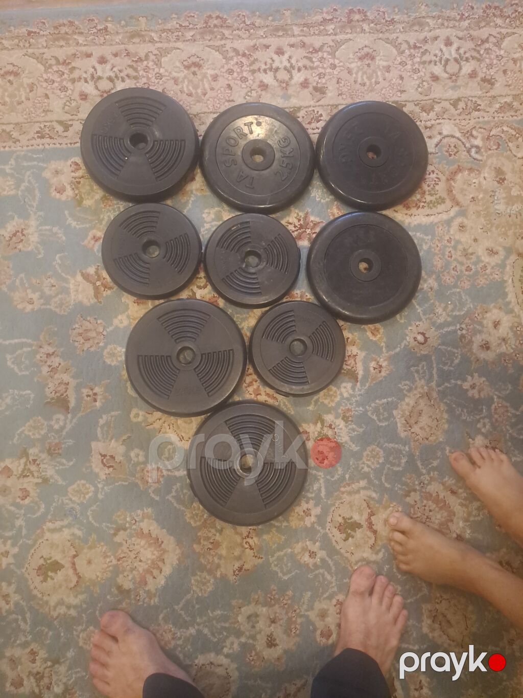 TA Sport qolayqa dəmir disk dəsti hamsi işlenmişdir hamsi birden — Dumbbellər, barbelər, diskləri, Bakı (2)