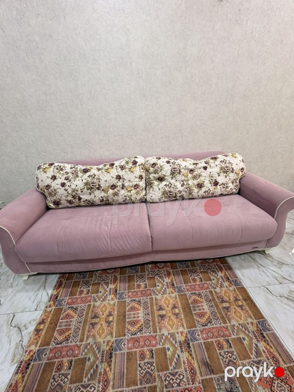 Məhsul: İstikbal divan acilir - Rəng: Pudra/çəhrayı, krem rəngli — Divanlər, Bakı (5)