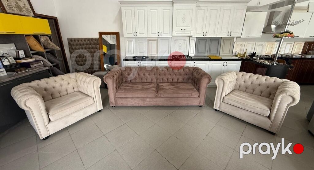 Yeni,çox keyfiyyətli və möhkəm Çester divan-kreslo dəsti — Yumşaq mobilya dəstləri, Bakı (2)