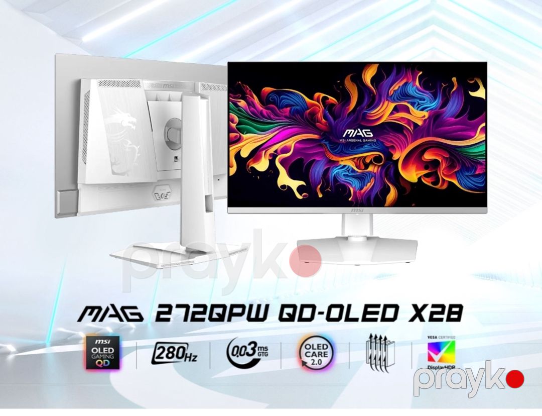 Msı qd-oled 2K 280Hz White — Kompüterlər və noutbuklar, Bakı (4)