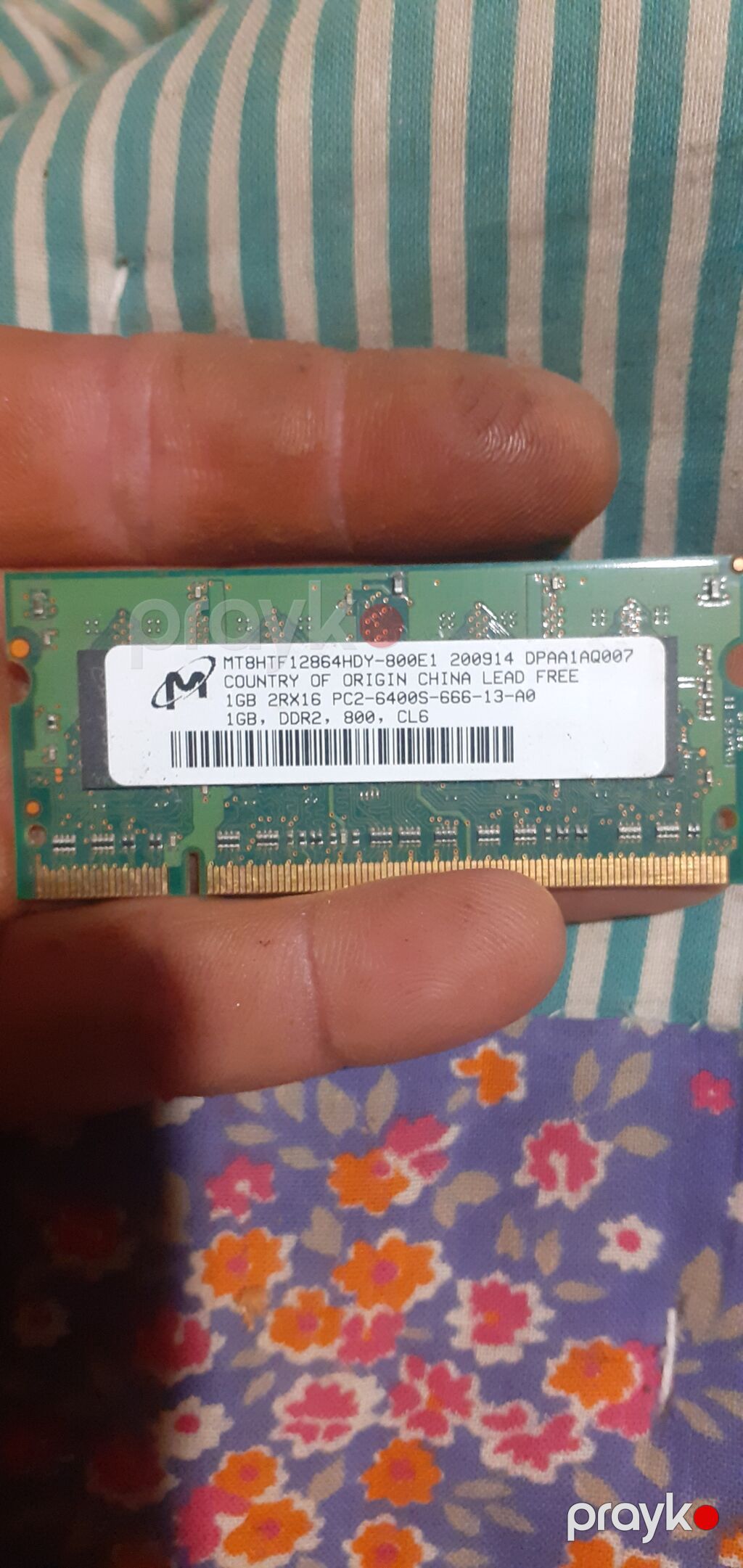 Hitachi 2.5" HDD + noutbuk üçün montaj qəfəsi və 1 GB DDR2 So‑dımm RAM — Sabit diskləri, Bakı (4)