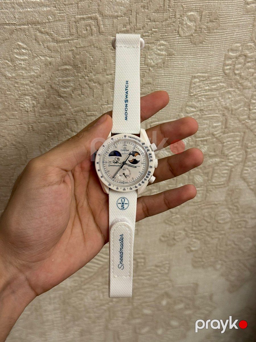 Omega Swatch Moonswatch Mission to the Earthphase qol saatı — Şəxsi əşyalar, Bakı (3)