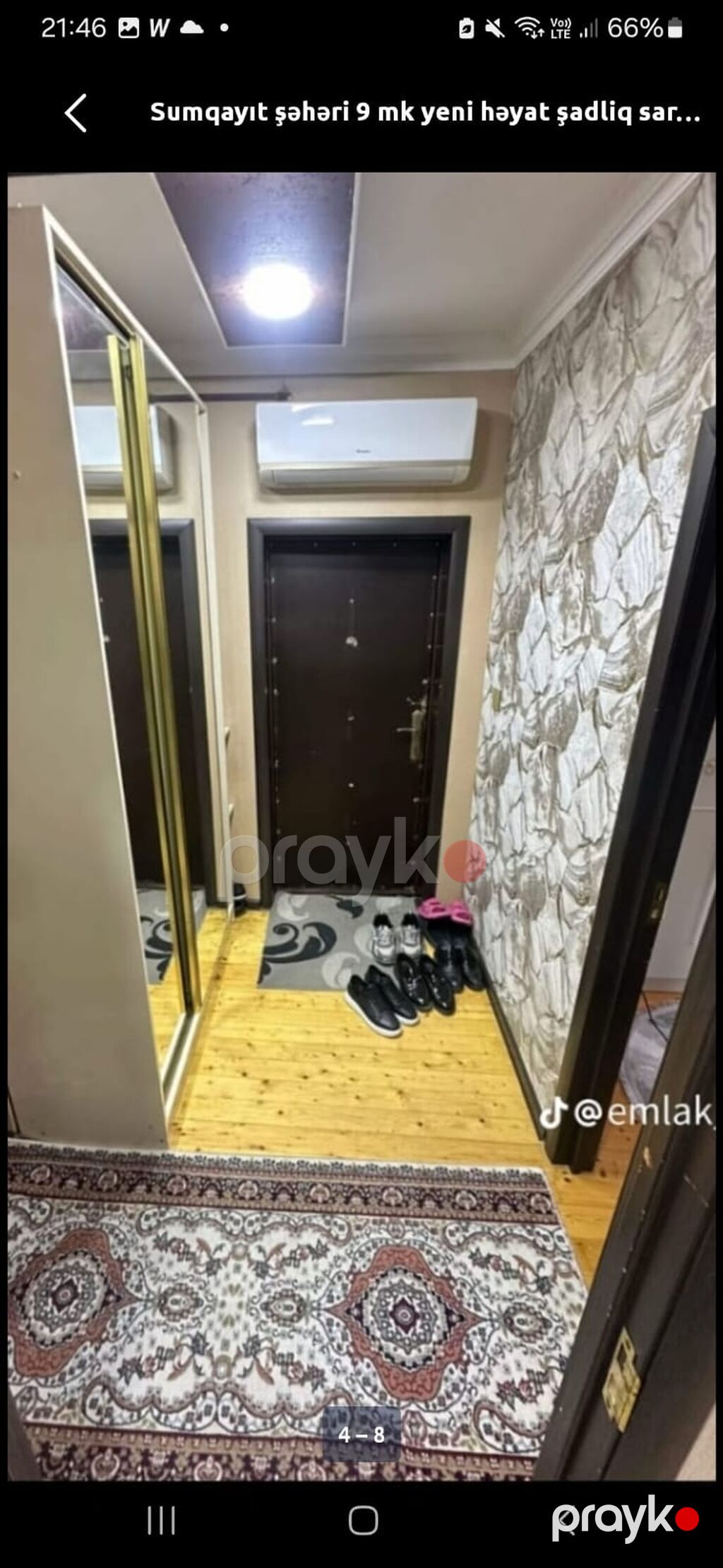Sumqayıtda 9 mkrda 3 otaqlı ev kirayə verilir.9 mərtəbənin 4cü — Mənzil, Sumqayıt (3)