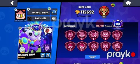 Brawl Stars hesabı – yüksək səviyyəli profil - Profil adı: Narkoz — Şamaxı