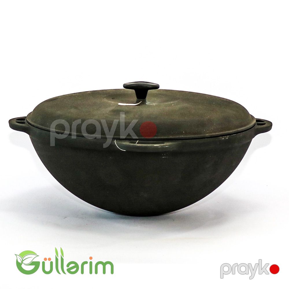 Çuqun Plov Qazanı – Qapaqlı, Dərin Model — Mangal və aksesuarları, Bakı (5)