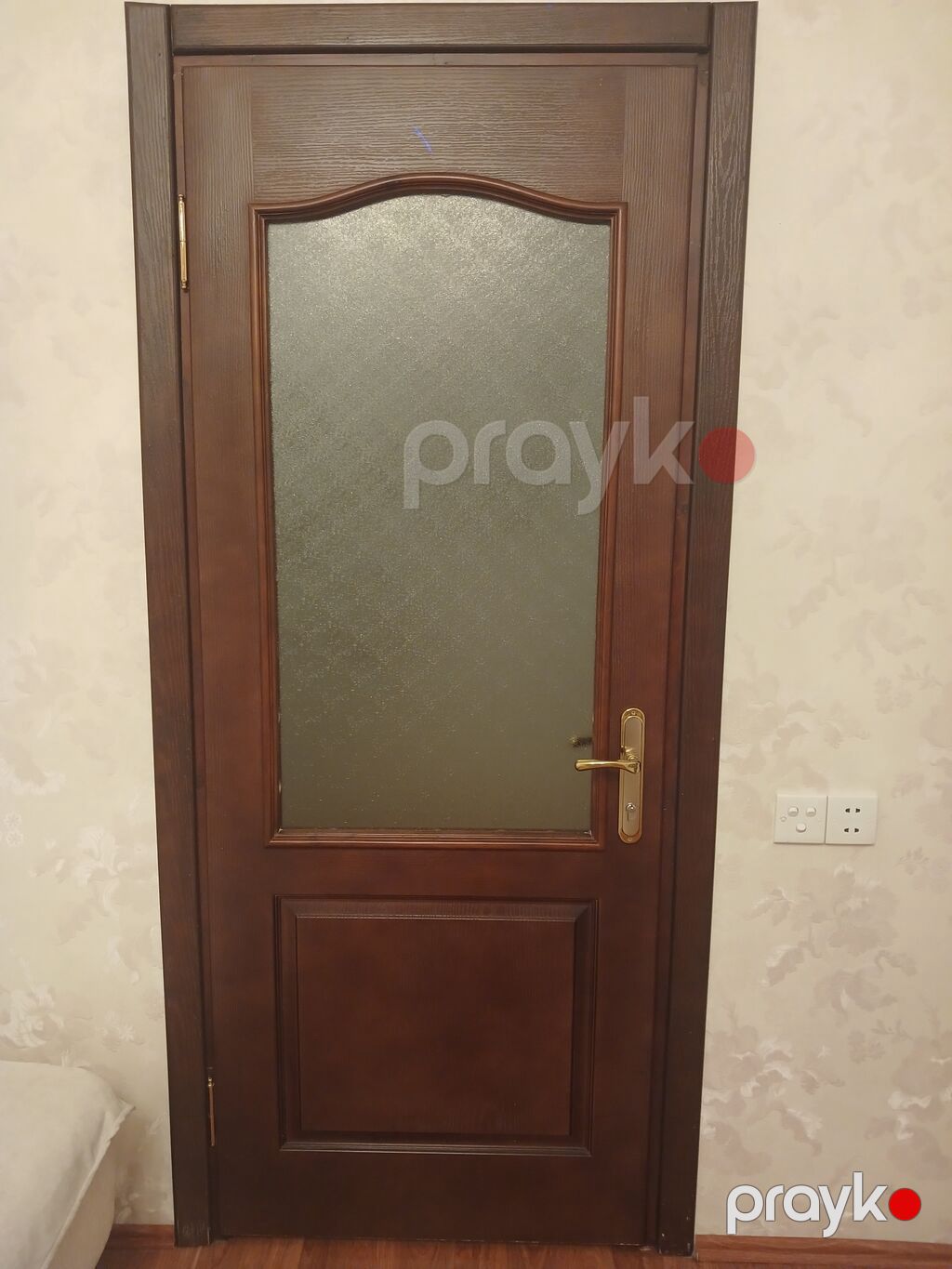 Taxta otaq qapıları – klassik dizayn, tünd qəhvəyi rəng 5 ədəd 4ədədi — Pəncərələr, qapılar, balkonlar, Bakı (3)