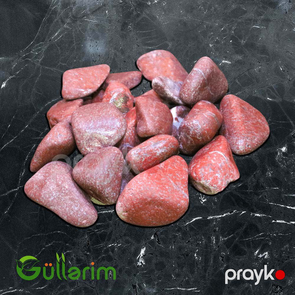 Qırmızı Dekorativ daş (das 2-4 sm) — Bağ dekorasiyası, Bakı (2)