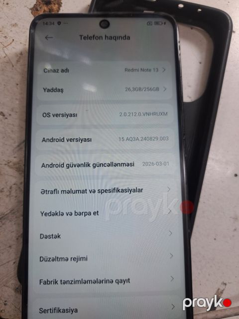 Xiaomi Redmi Note 13 platası — Bakı
