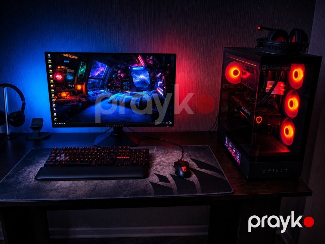 Gaming PC + Alienware OLED 360Hz i7-14700K RTX — Masaüstü kompüterlər, Bakı (5)