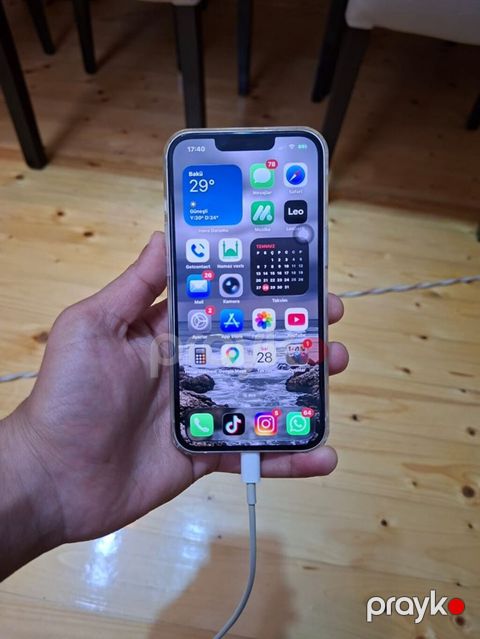 IPhone 13, 128 GB, Ağ, Zəmanət, Face ID, Sənədlərlə — Quba