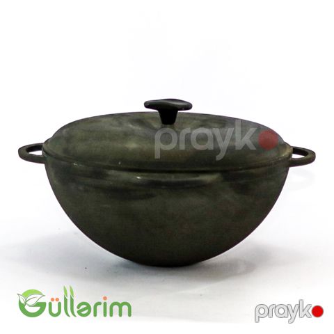 Çuqun Plov Qazanı – Qapaqlı, Dərin Model — Bakı