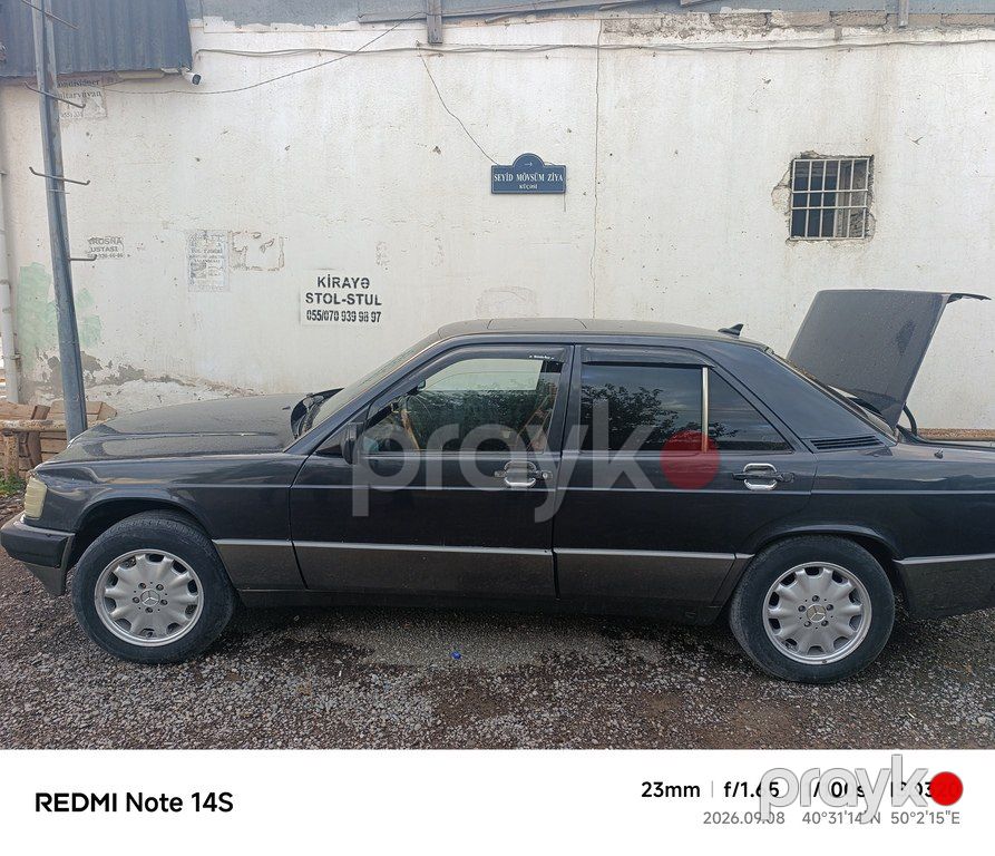 Mercedes 190, 2.0 L, 1990 il, 451 038 km — Avtomobillər, Bakı (2)
