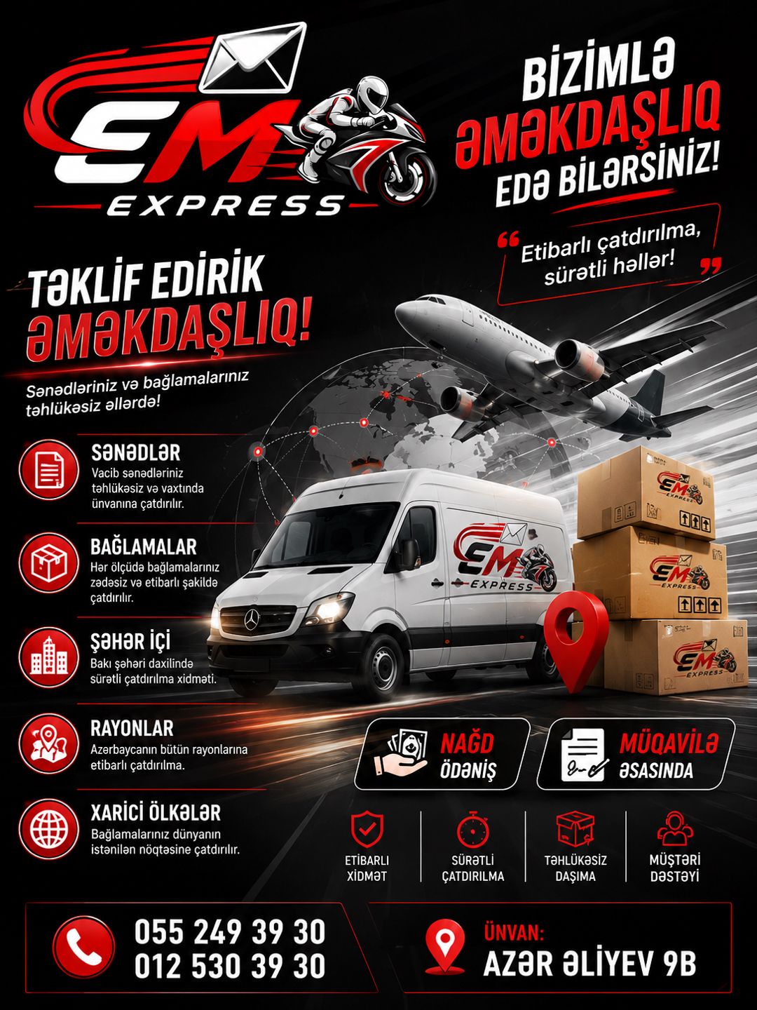 Emexpress.az Məhsulların çatdırılması — Çatdırılma və kuryer xidmətləri, Bakı