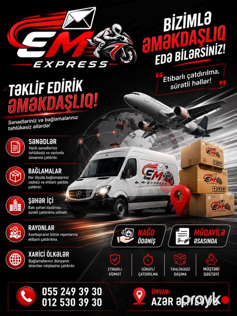 Emexpress.az Məhsulların çatdırılması — Bakı