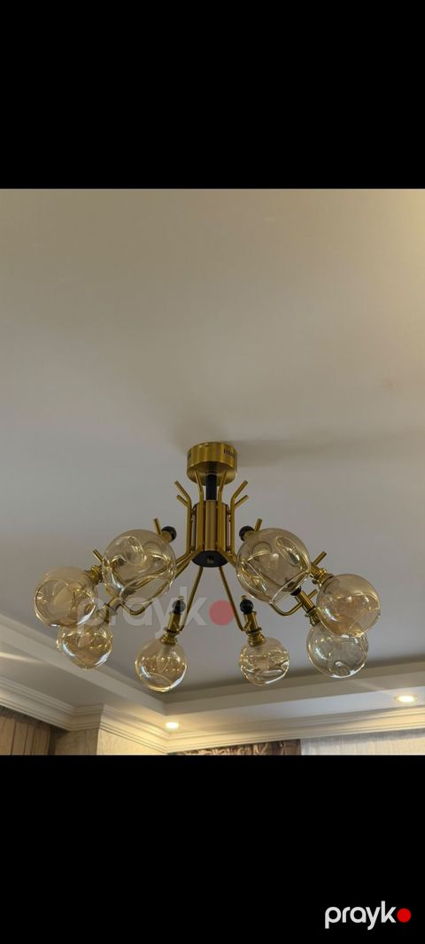 Çılçıraq, 8 lampa, Şüşə — Bakı