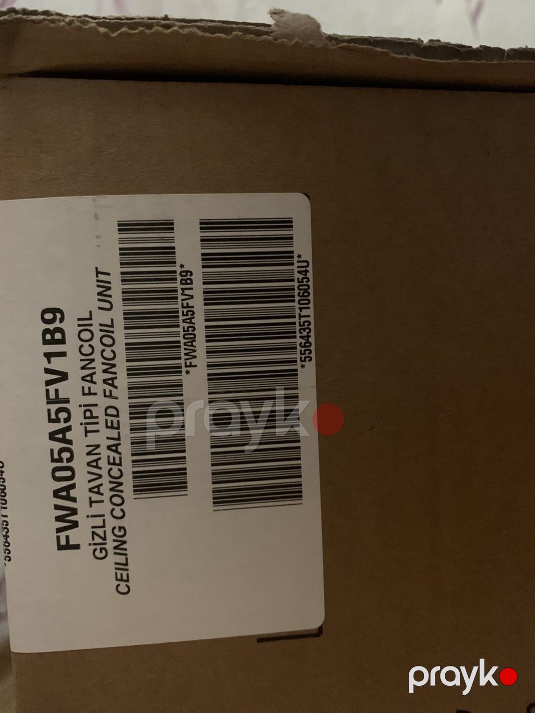 Daikin FWA05A5FV1B9 Gizli Tavan Tipli Fan Coil — Ev texnikası, Bakı (2)