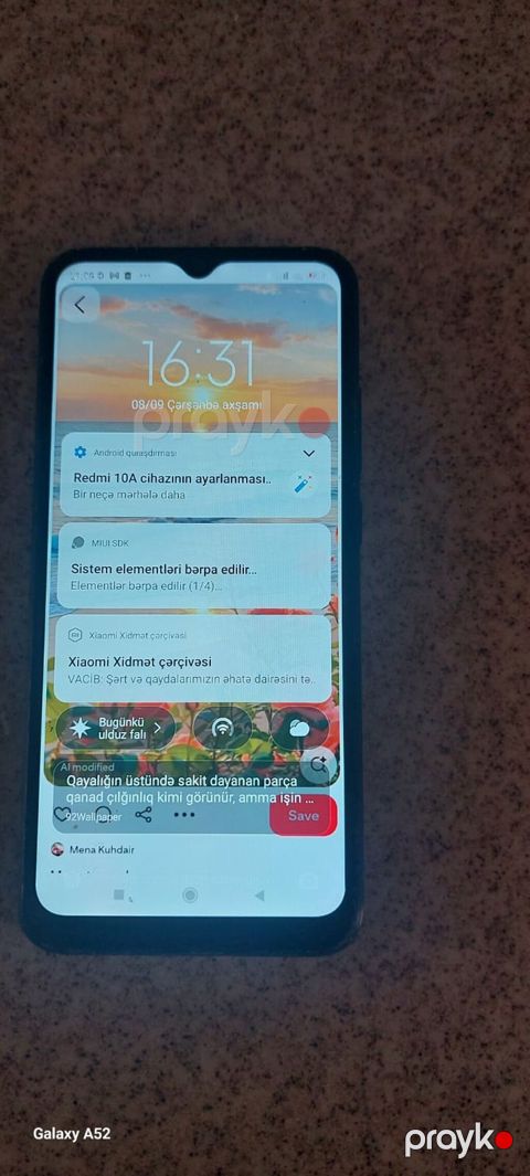 Redmi 10A, 64 GB, rəng - Boz, Barmaq izi — Saray