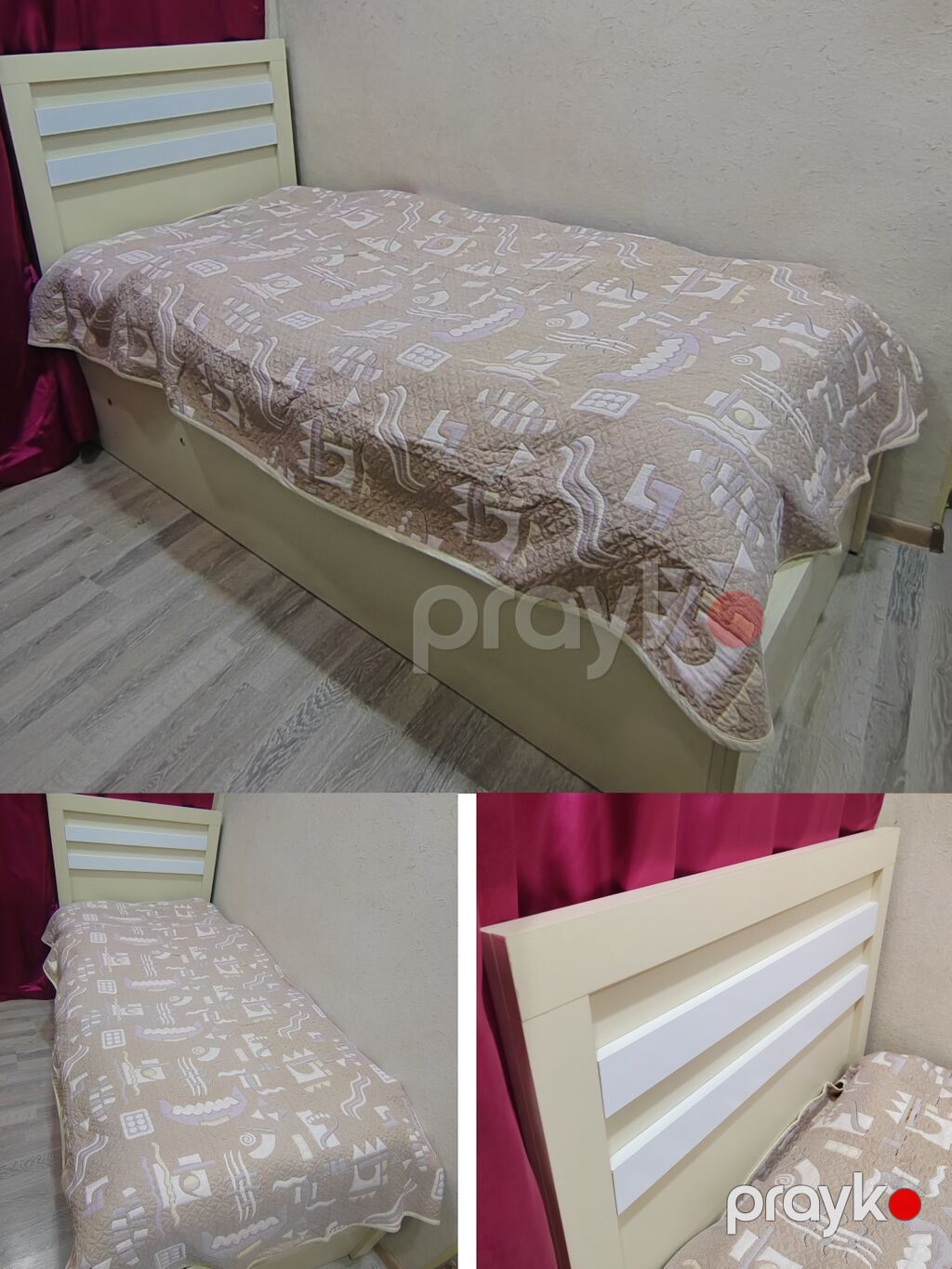 İşlənmiş, Təknəfərlik çarpayı, Bazalı, Matras ilə, Siyirməsiz — Yataqlar, Bakı (5)