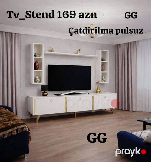 Yeni və Sifarişlə TV_Stend 169_azn Ölçü 1.80 sm Çatdırılma və — Bakı