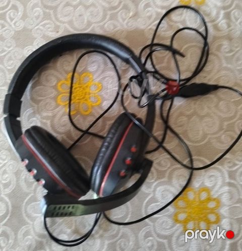 Simli qulaqlıq-mikrofon (headset) - Üstü yastıqlı başlıq və qulaqüstü — Şəmkir