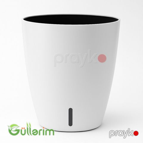 Ağ Minimalist Plastik Dibçək — Bakı