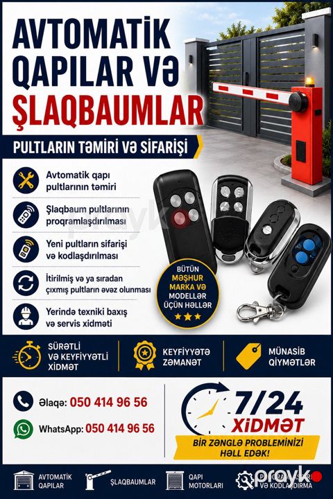 Pult və pult bloklarının təmiri — Bakı