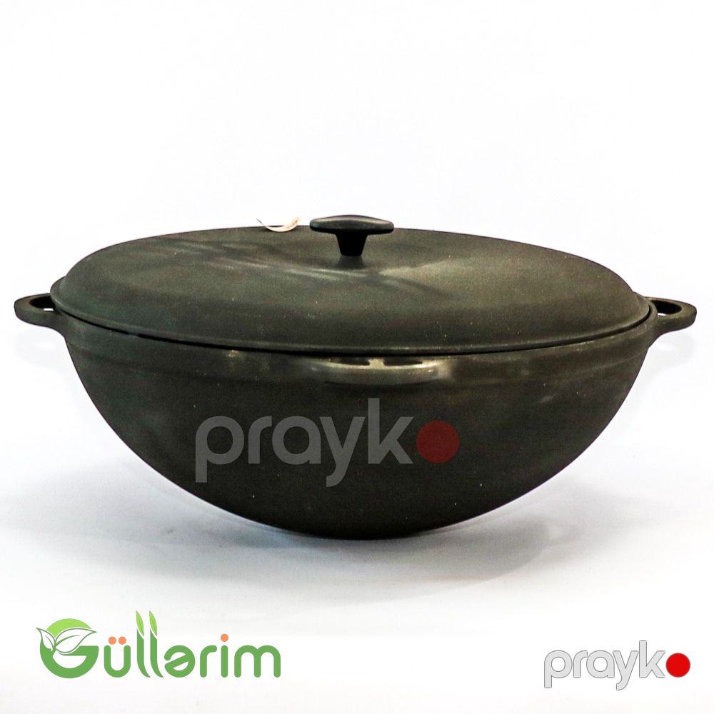 Çuqun Plov Qazanı – Qapaqlı, Dərin Model — Mangal və aksesuarları, Bakı (4)