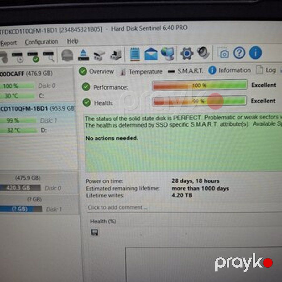 M2 Nvme SSD 1TB Samsung lexar micron wd 96-100% — Masaüstü kompüterlər, Bakı (6)
