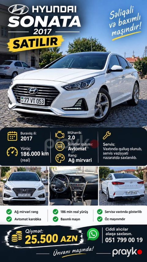 Hyundai Sonata: 2 l 2017 il Sedan — Mehdiabad