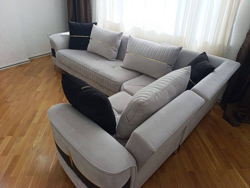 Künc divan 550 Azn. Az işlənmiş əla vəziyyətdədir. Açılır, baza var — Divanlər, Digah (3)