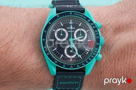 "Swatch x Omega Mission on Earth (Polar Lights)" qol saatı — Bakı