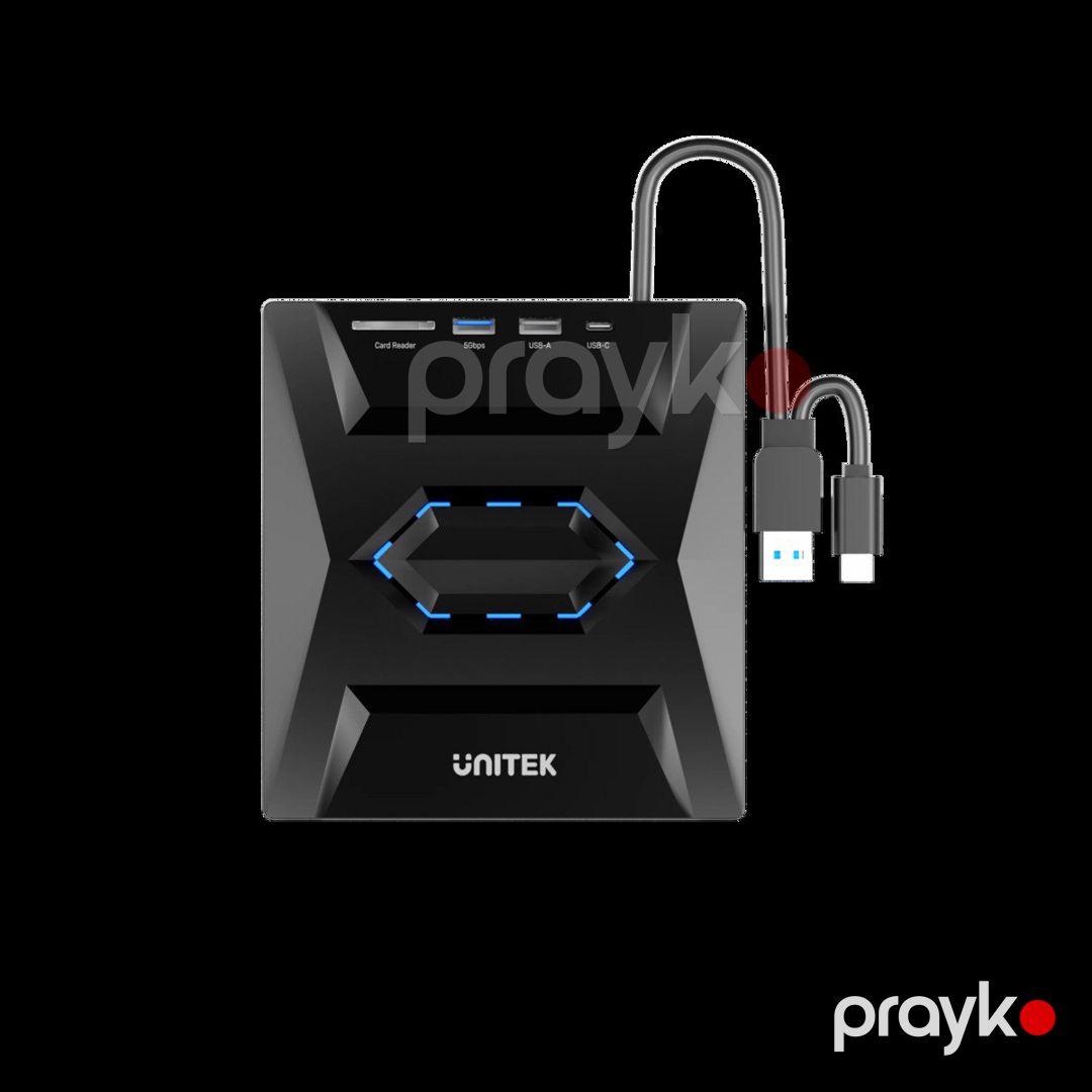 Unitek 5-i 1-də USB hub və xarici optik disk (Cd/dvd oxuyucu) cihazı — Periferik cihazlar, Bakı (2)