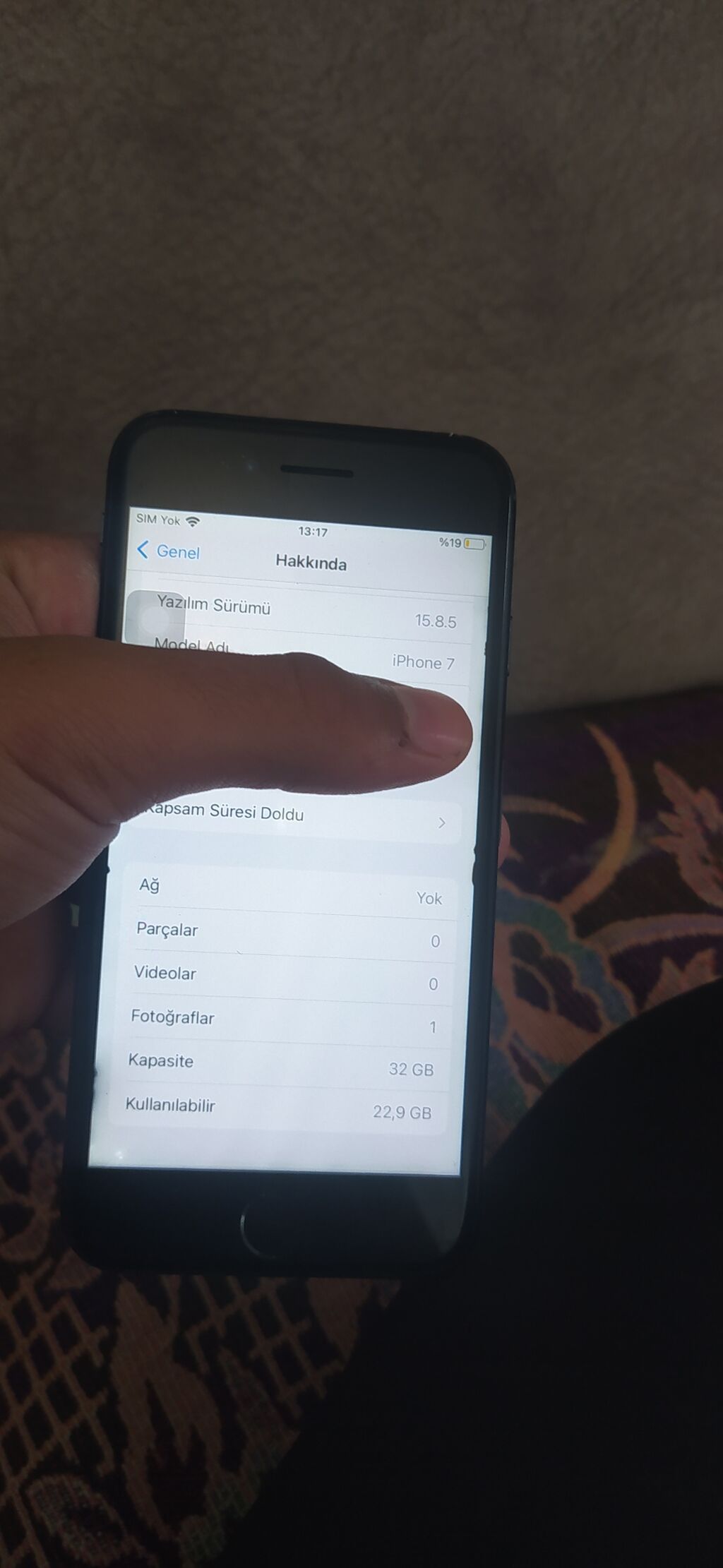 IPhone 7, 32 GB, Black Titanium, Barmaq izi — Apple iPhone, Digah (2)