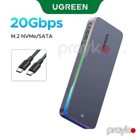 Ugreen 20GBPS Rbg M.2ssd box — Bakı