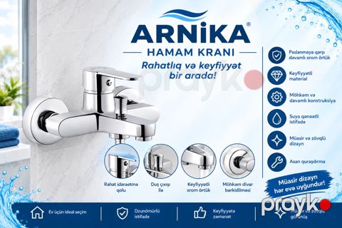 Hamam kranı Arnika — Bakı