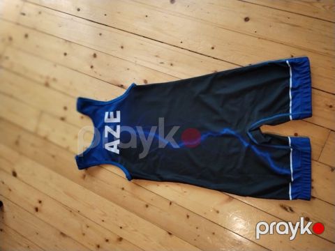 Güləş geyimi – “AZE” dizaynlı singlet - İdman növü: Güləş — Bakı