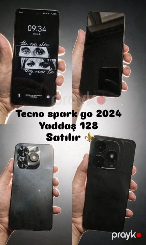 Tecno Spark Go 2024, 128 GB, rəng - Qara, İki sim kartlı — Masallı