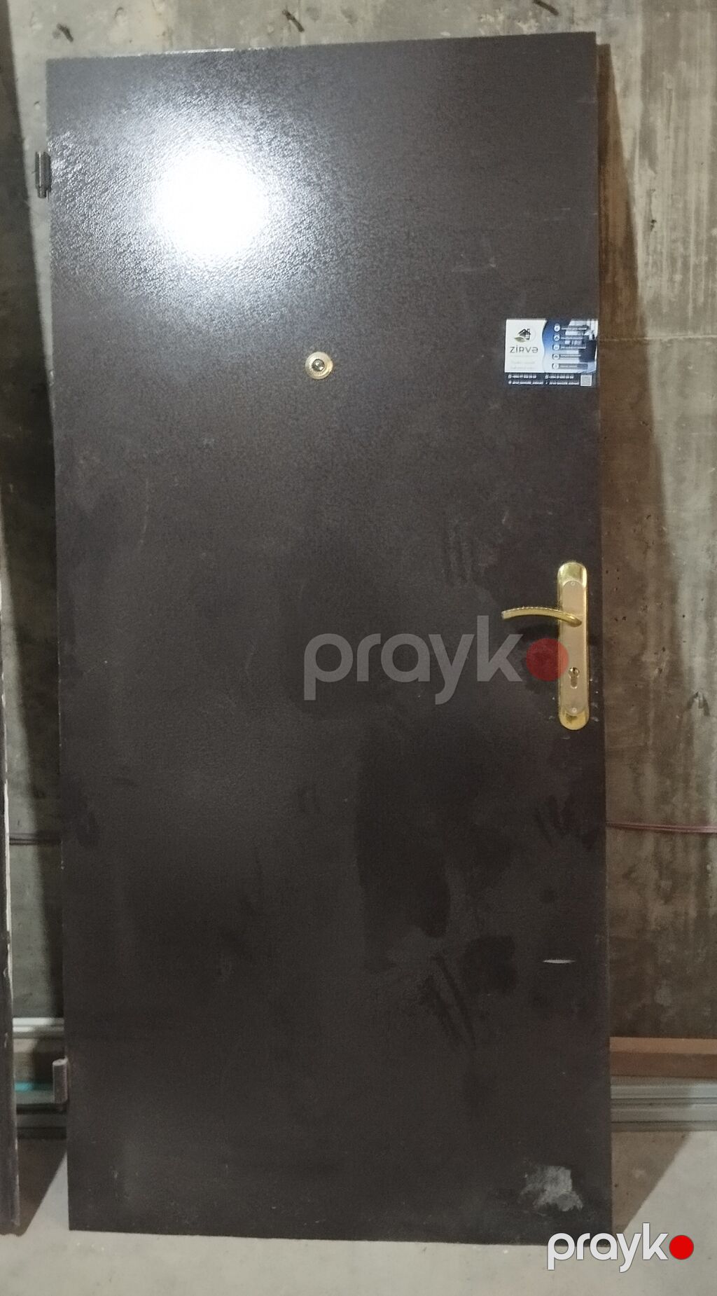 Metal giriş qapısı – dəmir qutu (karkas) ilə komplekt - Material — Pəncərələr, qapılar, balkonlar, Bakı (4)