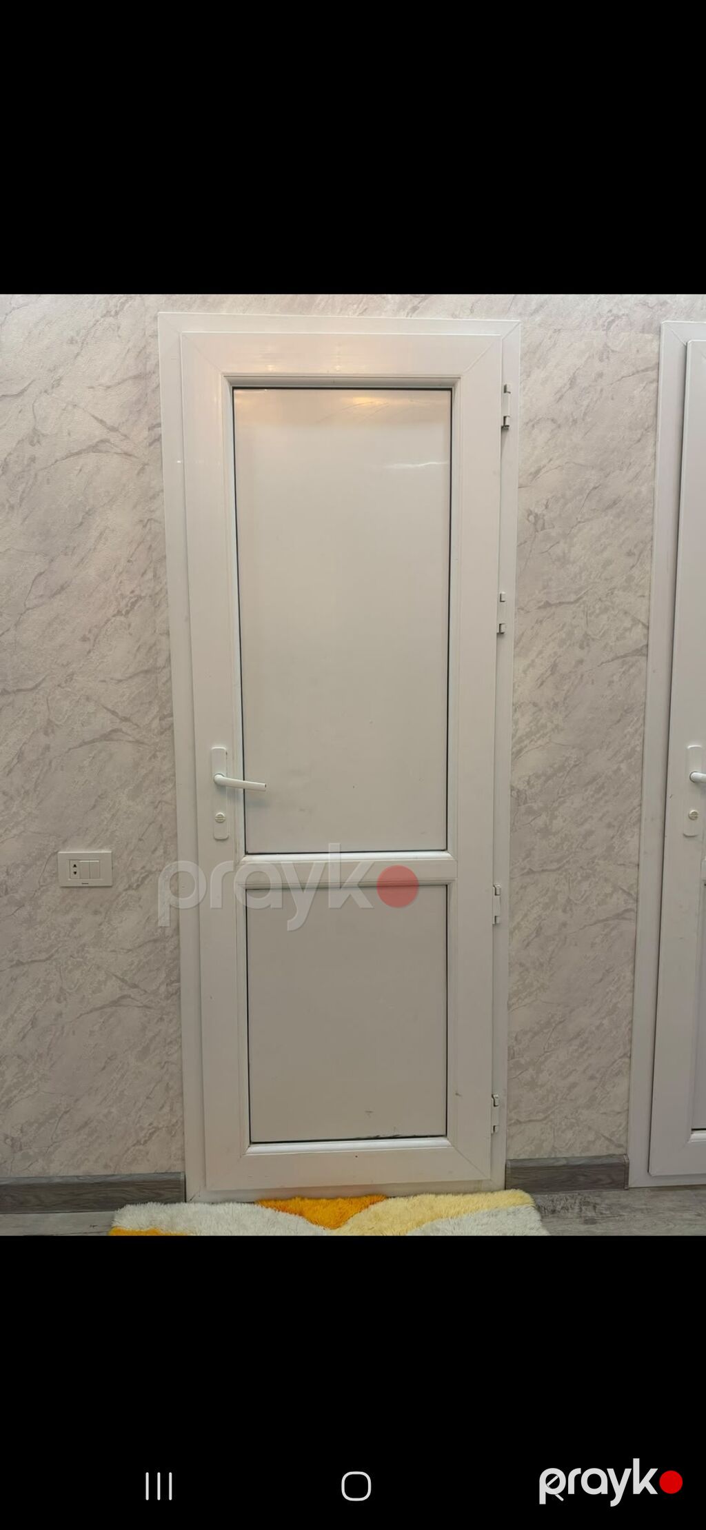 Ağ rəngli PVC plastik qapı.2 ədəd var 1 ədədi 100 azn — Pəncərələr, qapılar, balkonlar, Ceyranbatan (2)