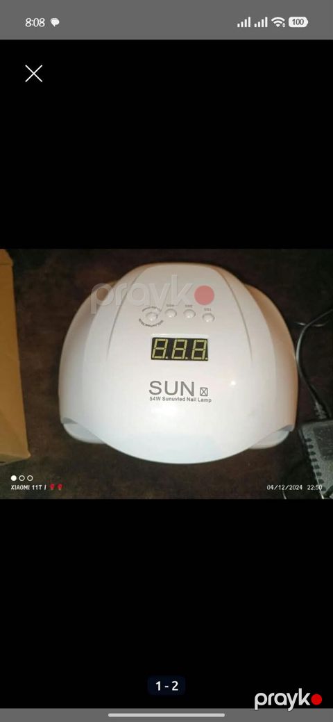 SUN 54W Uv/led manikür lampası iki dəfə işlənib. Kutusunda - Model — Xırdalan