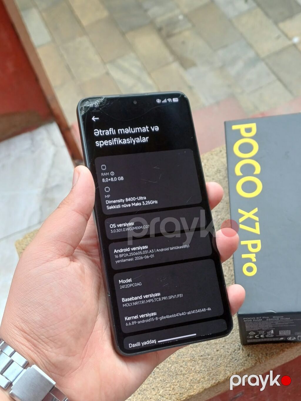Poco X7 Pro, 256 GB, rəng - Qara, Zəmanət, Barmaq izi, Simsiz şarj — Xiaomi, Bakı (5)