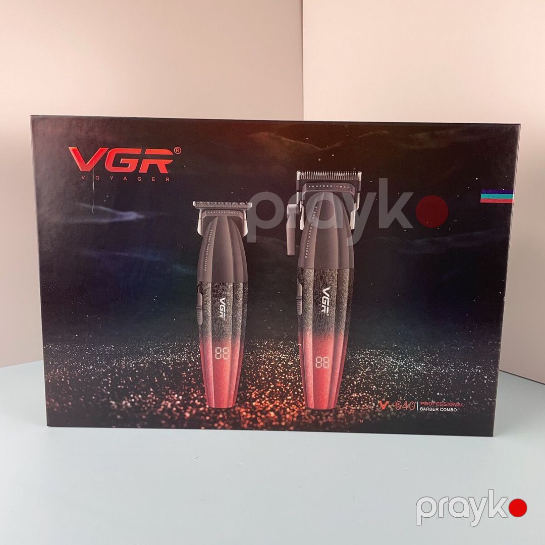 Professional təraş aparatı dəsti VGR 640 2500MAH 9000RPM Ceramic Blades Cord/Cordless — Gözəllik və səhiyyə, Bakı (3)
