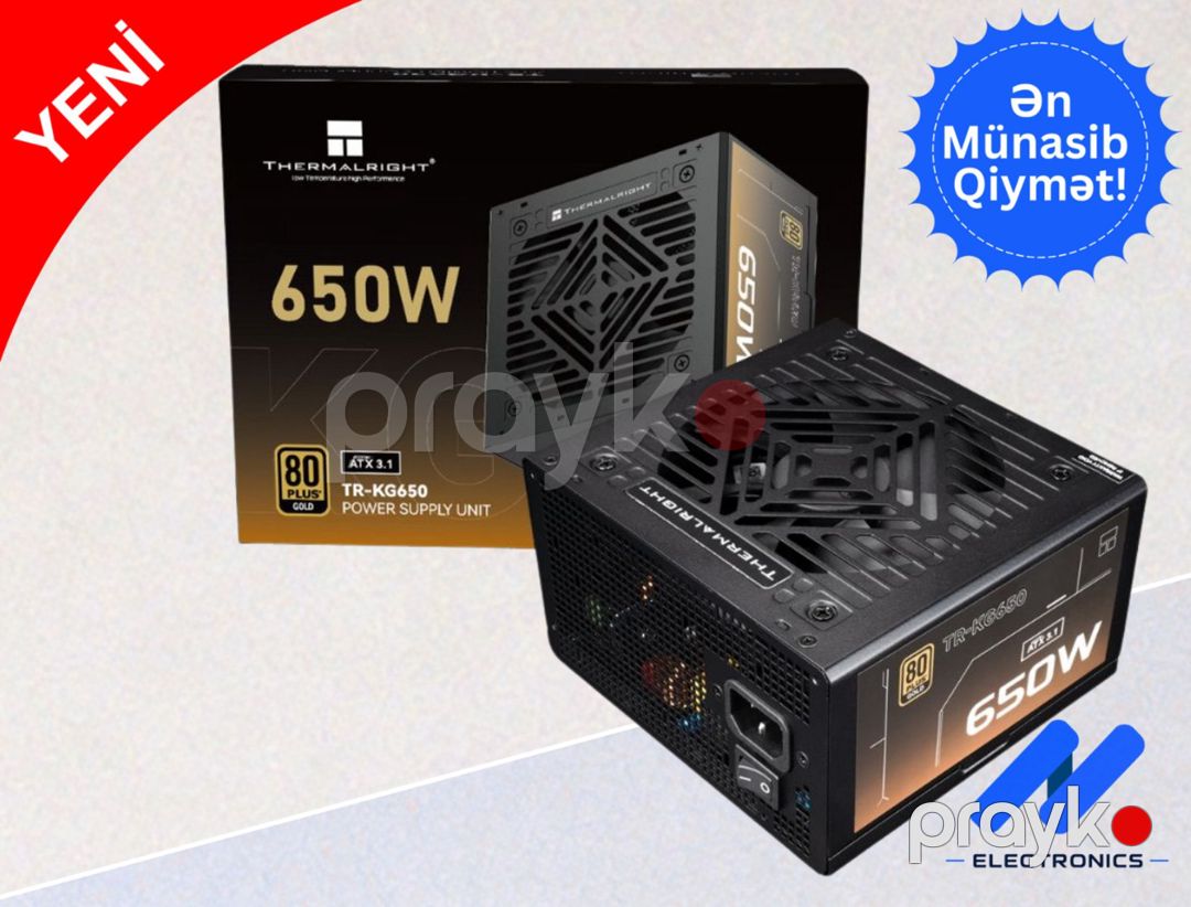 Qida bloku thermalrıght TR-KG650 80+ gold 650W — Kompüterlər və noutbuklar, Bakı (5)